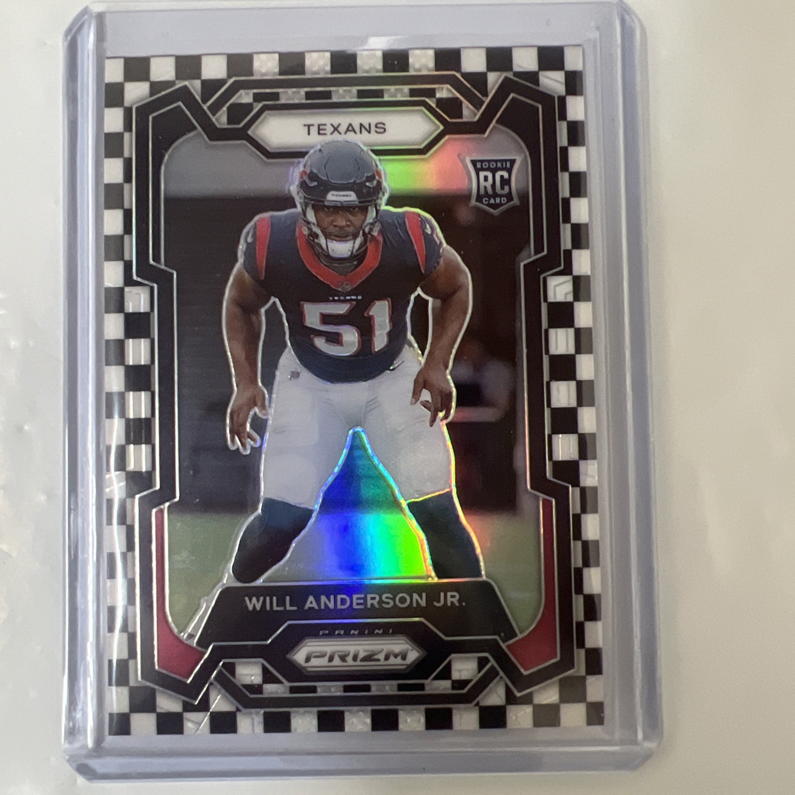 2023 Panini Prizm - Rookies Will Anderson #342 Black & White Checker Prizm (RC)