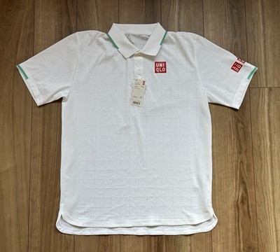 NWT : Roger Federer UNIQLO 2021 Wimbledon Shirt size:M (JPN L) RF