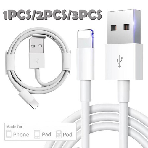 Cable cargador rápido de datos USB para Apple iPhone 5 6 7 8 X 11 12 (1 paquete) - Imagen 6 de 15