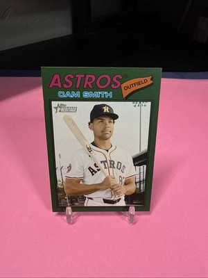 2026 Topps Heritage Cam Smith #69 Green Border Houston Astros