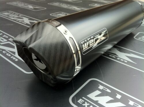 Kawasaki Z750 2007 2008 09 2010+ Black Round, Carbon Outlet Exhaust Can,Silencer - Picture 1 of 1