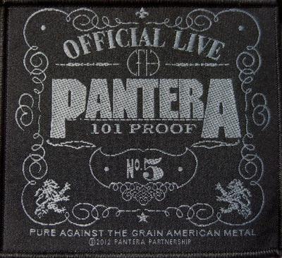 PANTERA PATCH AUFNÄHER # 30 OFFICIAL LIVE 101 PROOF 10x10cm FLICKEN ABZEICHEN