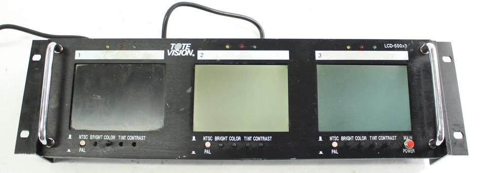 TOTEVISION LCD-500x3 Rack Mount NTSC/PAL 5.6" TFT LCD Monitor - As Is - Image 4 of 4