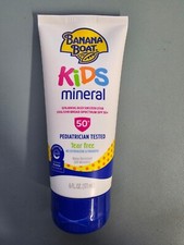 Banana Boat Kids Mineral SPF 50 Sunscreen Lotion Broad Spectrum Tear Free 6oz 2.67 per gallon