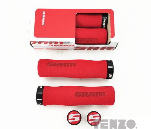 SRAM Lock On Bike Grips Ergonomic Contour Foam MTB XC Mountain Bike Scooter - Picture 10 of 14