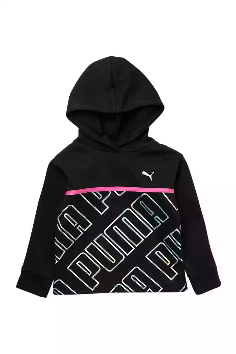 Black and cheap pink puma hoodie