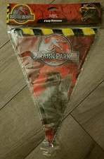 Jurassic Park III Birthday Party 12 foot Flag Banner NEW IN PACKAGE