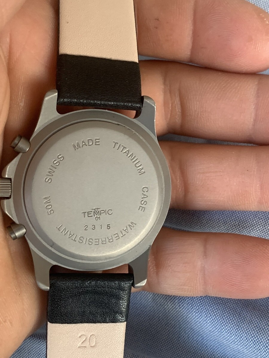 Watch Tempic Uhr Titanium Tempic Dolphins Chronograph Watch