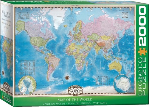 OLD WORLD MAP Jigsaw Puzzle (1000-Piece) Ages 14 + Unisex Puzzle