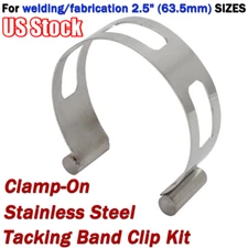 2.5'' Clamp-On Exhaust Pipe Tacking Band Clip Kit For Welding & Fabrication Tool