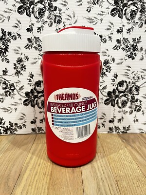 Thermos Jug Bottle Spout Model 7948 1.4/48 Oz Liter Made in USA New Sport Beach