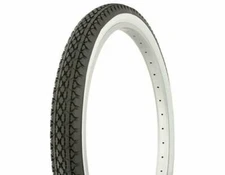 NEW! Original Duro 26x 2.125 Bicycle Tire Beach Cruiser Diamond In Black/White.