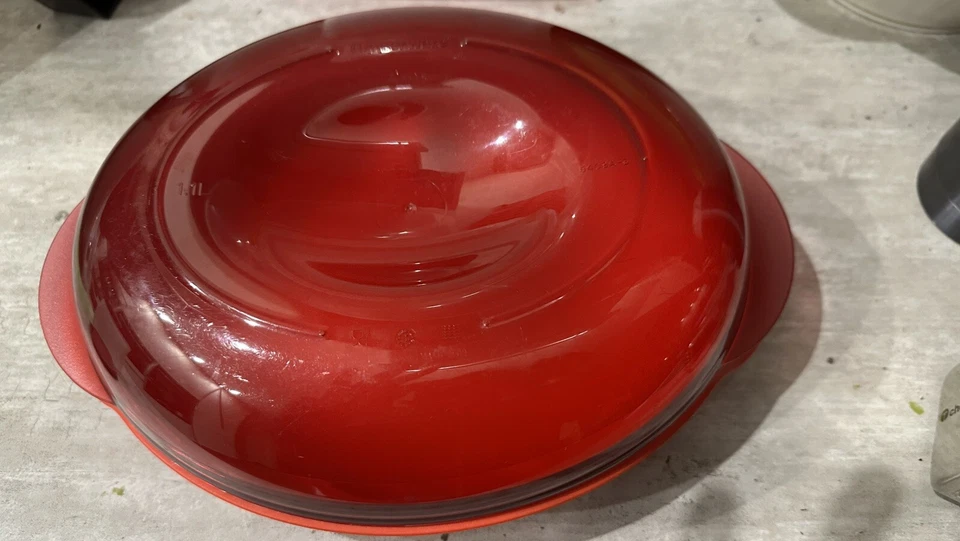 Tupperware Micro Fix , Oval, Micro-Fix 1,1l, rot , - Bild 4 von 4