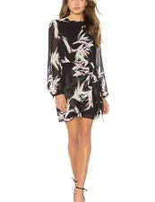 Yumi Kim Dream Land Dress Tie Me Over Floral Black Dress