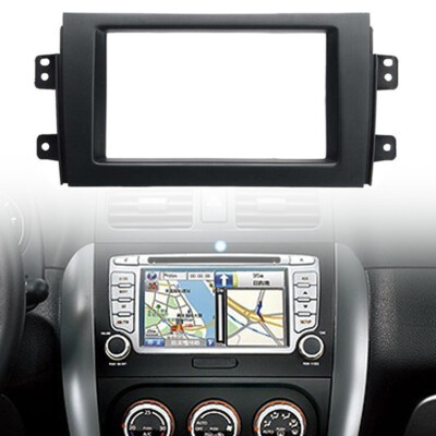 Double 2 Din Car Stereo Radio Fascia Panel Frame Trim For Suzuki SX4 2007-2013