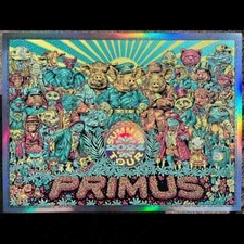 Primus 2024 VIP Tour Todd Slater Swiss Q Foil X/25 Signed Art Print Poster