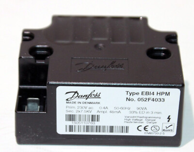 Danfoss Zündtrafo EBI4 HPM, 2-polig, Spez. Gehäuse - 052F4