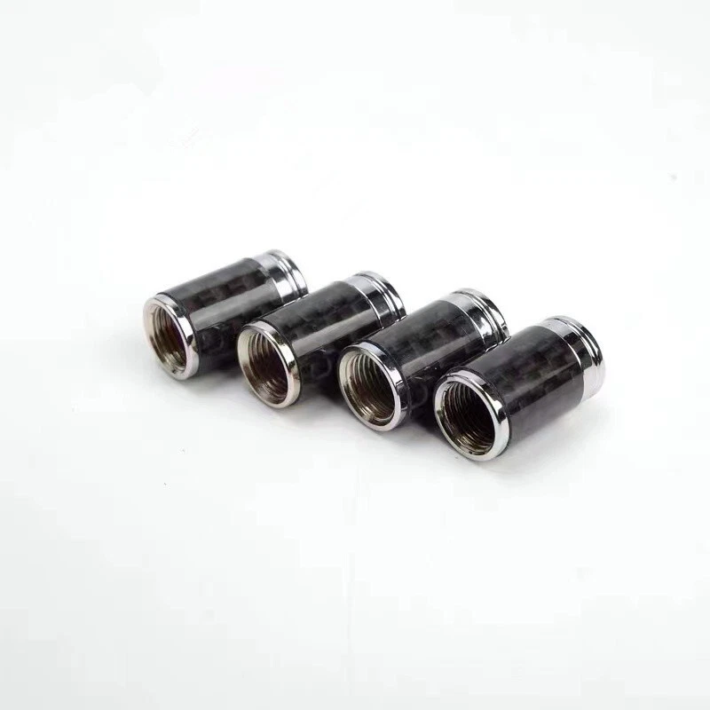 True Carbon Fiberl Tire Air Valve Stem Caps For Porsche - Image 4 of 4