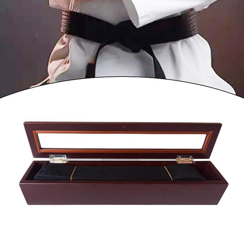 Karate Belt Display with Belt Kids Adults Box for Judo Taekwondo eBay