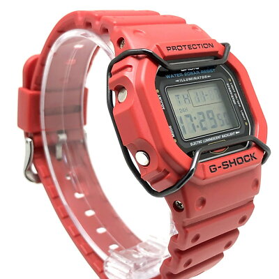 Casio Original G-shock Watch Band Dw-5600p-4 Red Band