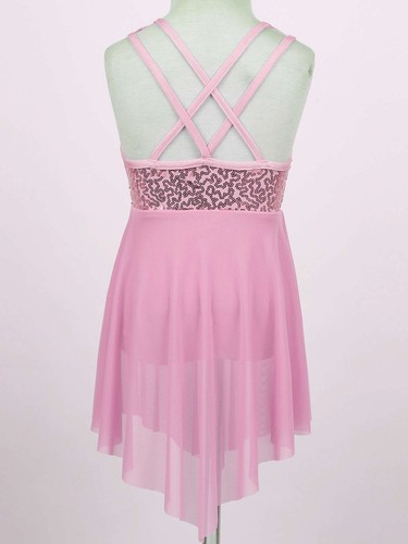 Girls Ballet Lyrical Dance Dress Contemporary Dancewear Sequins Dancing AU - Picture 123 of 165