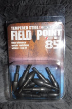 BOHNING ARCHERY FIELD POINT 9/32. 85 GRAIN TEMPERED STEEL 12 PACK
