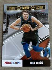 2019-20 NBA Hoops Lights Camera Action Insert #15 Luka Doncic Basketball Card