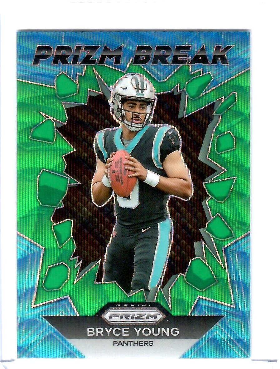 Bryce Young 2023 Prizm Green Wave Prizm Break #PB-3 Rookie RC Panthers