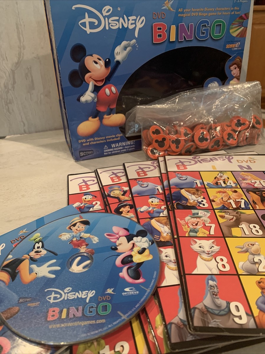 Disney DVD Bingo Game w/Movie Clips 852877000757| eBay