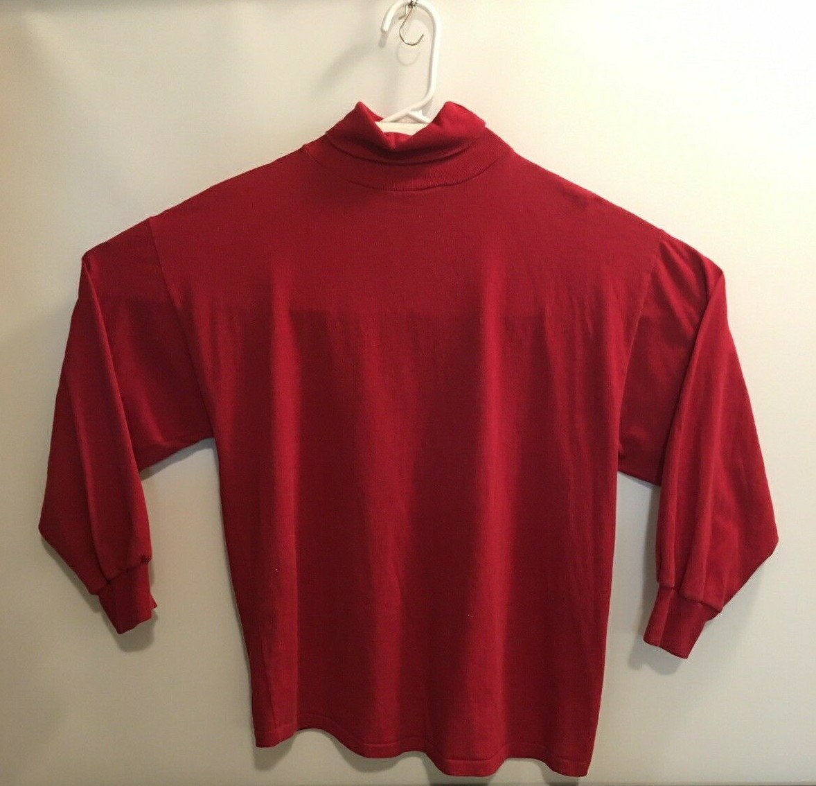 Gitano Maroon Turtle Neck Pullover Womens Size M - image 2