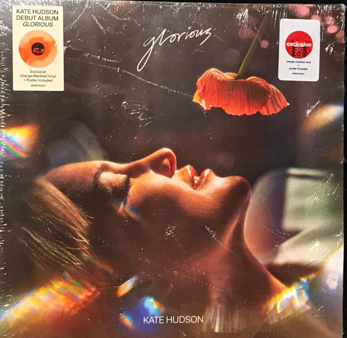 KATE HUDSON Glorious 12" Orange Marbled Vinyl Record LP/Poster. Factory Sealed