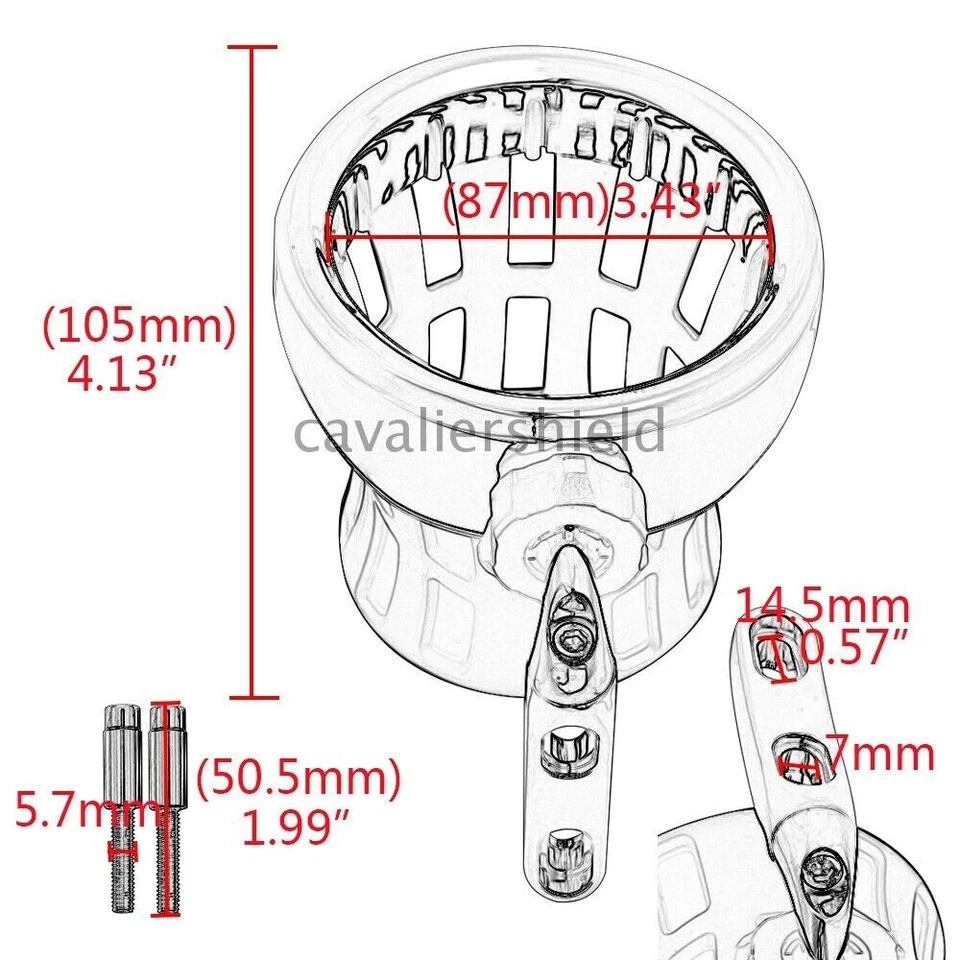 Portabotellas universal para manillar con cesta de malla de montaje para Harley Dyna Foto 2 de 4