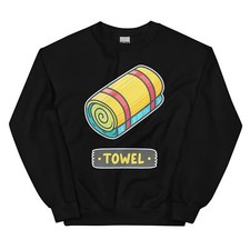 Towel Ocean Beach Water Marine Crewneck Sweatshirt