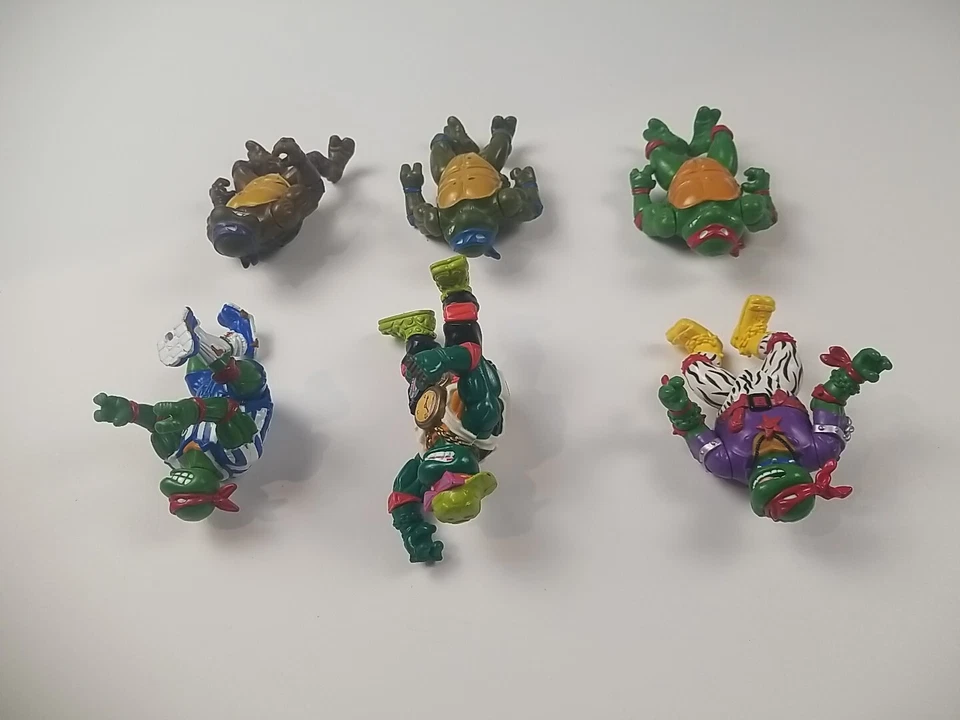Lote De 14 Figuras Tortugas Ninja Adolescentes Mutantes TMNT Años 80 y 90 Retro De Colección Foto 4 de 4