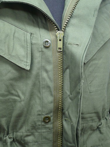 Belgian M88 O.D. Field Jacket, Size 2XL, NOS, unissued Cond., free U.S. shipping - Picture 3 of 5