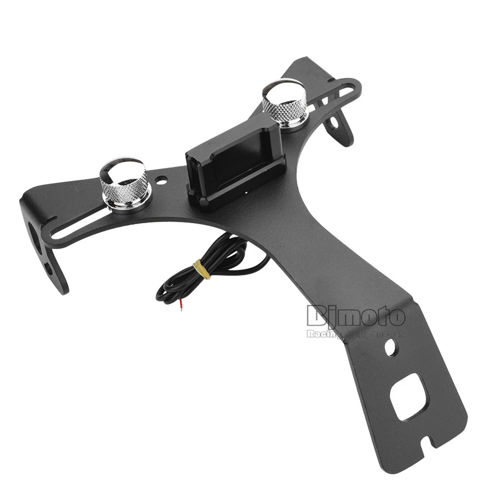 Motorcycle License Plate Bracket Holder With LED Light For DUCATI 848/1098/1098S Foto 3 de 4