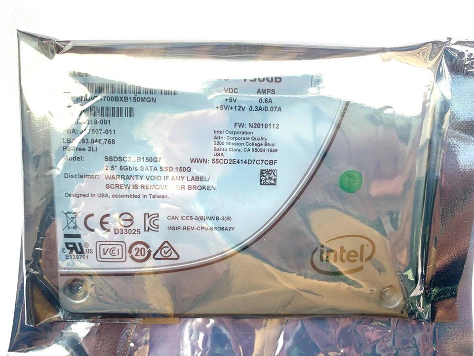 150GB Intel S3520 Enterprise DC Solid State Drive 2.5" SATA SSD SSDSC2BB150G7 - Image 3 of 4