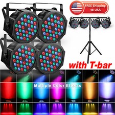 108W Rechargeable Par Stage Lights RGB 36LED Battery Powered Wireless Disco Show