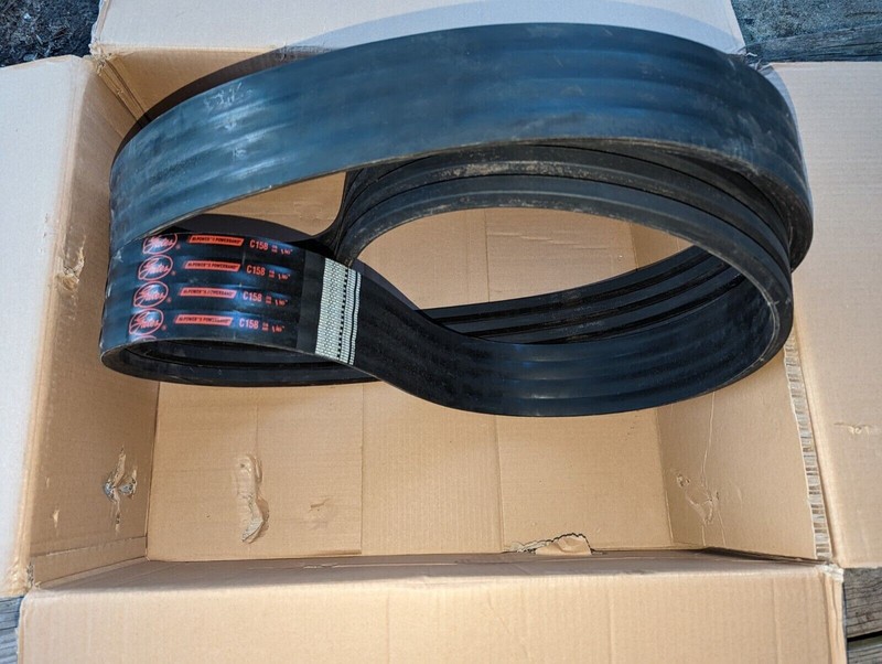 Gates HI-POWER II POWERBAND 4/C158 /08 Kevlar Banded V Belt C 7/8 x 162 in. OC 4