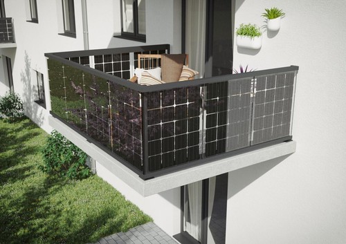 Balkongeländer SOLAR VSG Glas ☀️ Solarbalkon mit Premium Solarglas Angebot - Bild 4 von 14