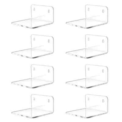Acrylic Small Shelf Mini Floating Wall Shelf Wall Mounted Storage Shelf For Pic