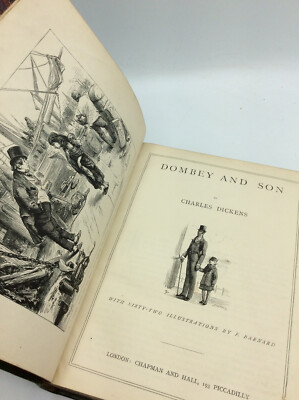 DICKENS' 全１５冊セッ革装丁 チャップマンアンドホール1880年出版 CHAPMAN & HALL 19th CENT. LEATHER BOUND SET OF CHARLES DICKENS - F