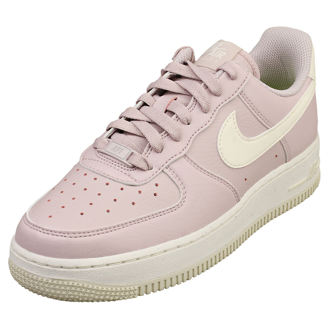 Nike Air Force 07 Womens Fashion Trainers in Platinum Violet