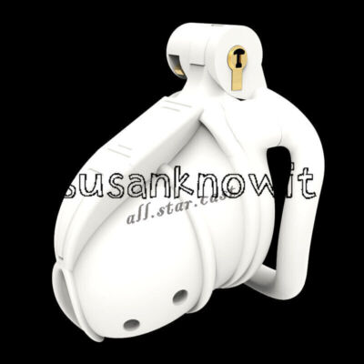 Classics New Male Chastity Device Resin Cage for Men Lock Belt 4 Rings Device