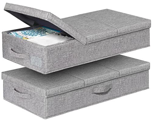 2-Pack Large Under Bed Storage Containers with Lids for Clothes and More-image