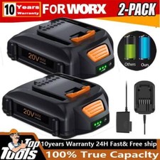2X For WORX 20 Volt 6.0Ah MAX Extend Lithium Battery WA3520 WA3525 WA3575 WG155
