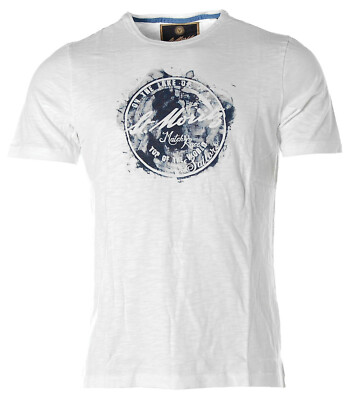 St. Moritz Herren Kurzarm Shirt T-Shirt Rundhals Match Race White M K6233