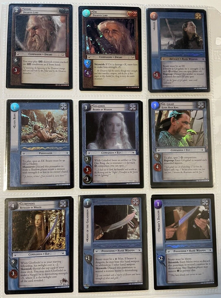 Lord of the Rings LOTR TCG Reflections Complete full set (all 52 foil cards) R+ - Image 2 of 4