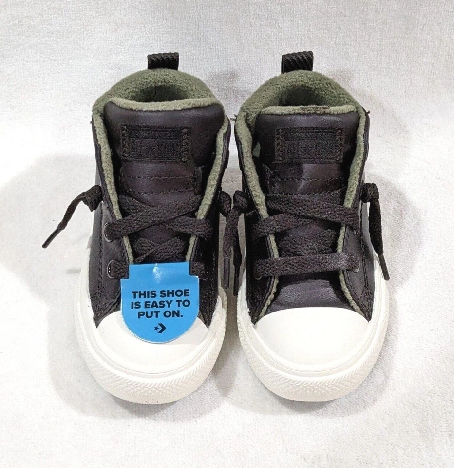 Botas Converse CTAS Street Marrón Medio Top Para Niños Pequeños-Talla 6/7/8/10 NWB A01530C Foto 3 de 4