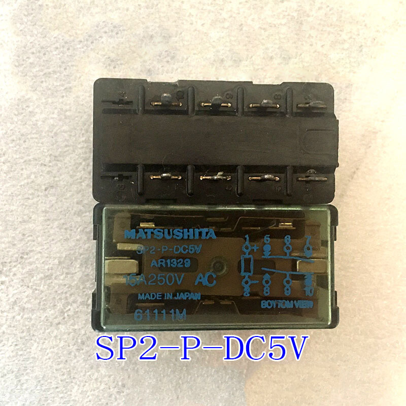Lot De 2 Relais De Puissance NAIS SP2-P-DC12V – 8 Broches, 16A